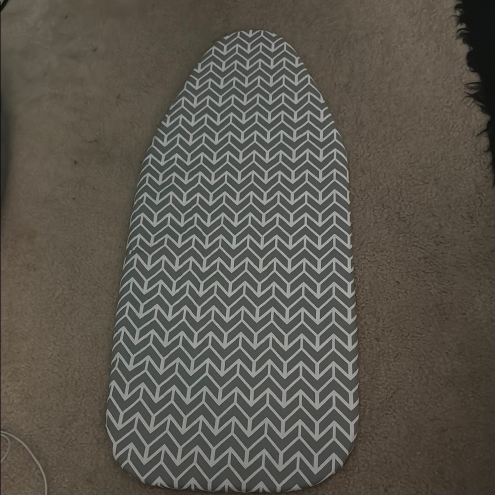 Gray and White Chevron Ironing Board